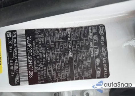 2016 Land Rover Range Rover Evoque Se/Se Premium from USA, damaged, VIN SALVP2BG8GH131088